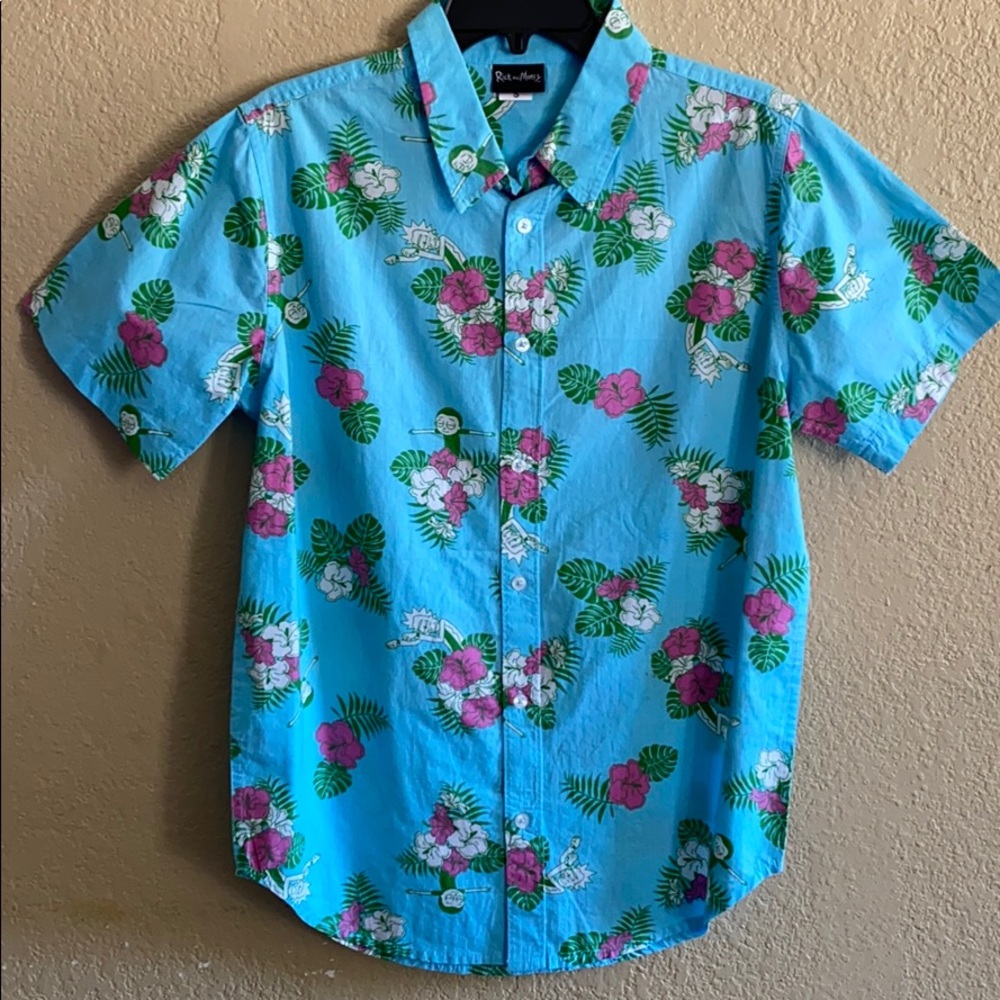 Rick and Morty button up shirt